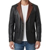 Black With Cognac Wax Collar