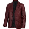 image:imageMens Real Lambskin Leather Blazer Jacket Sport Coat Style Business CasualBurgundy