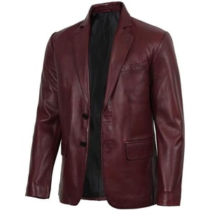 image:imageMens Real Lambskin Leather Suit Jacket Sport Coat Style Business CasualBurgundy