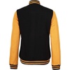 image:imageDecrum Varsity Bomber Jacket Women  High School baseball Style Letterman Jacket WomenBlack Yellow