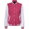 image:imageDecrum Varsity Bomber Jacket Women  High School baseball Style Letterman Jacket WomenPink White