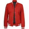 image:imageDecrum Varsity Bomber Jacket Women  High School baseball Style Letterman Jacket WomenRed