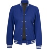 image:imageDecrum Varsity Bomber Jacket Women  High School baseball Style Letterman Jacket WomenRoyal Blue
