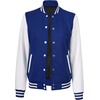 image:imageDecrum Varsity Bomber Jacket Women  High School baseball Style Letterman Jacket WomenRoyal Blue White