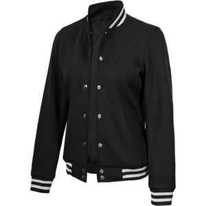 image:imageDecrum Varsity Bomber Jacket Women  High School baseball Style Letterman Jacket WomenBlack
