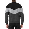 image:imageDecrum Mens Bomber Jacket  Fleece Varsity Jacket for MenBlack Heather Grey Charcoal