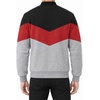 image:imageDecrum Mens Bomber Jacket  Fleece Varsity Jacket for MenBlack Red Heather Grey