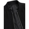 image:imageDecrum Mens Mark Plain Fleece Bomber JacketBlack