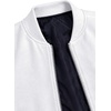 image:imageDecrum Mens Mark Plain Fleece Bomber JacketWhite