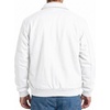 image:imageFleece Jacket Men  Soft Casual Fashion Outerwear Mens Bomber JacketsWhite
