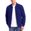 image:imageDecrum Mens Mark Plain Fleece Bomber JacketRoyal Blue