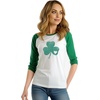 image:imageDecrum St Patricks Day Shirt Women  Pattys Raglan Sleeve Baseball Style Saint Patricks Day OutfitsWomens Green Raglan  Heart Shamrock