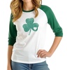 image:imageDecrum St Patricks Day Shirt Women  Pattys Raglan Sleeve Baseball Style Saint Patricks Day OutfitsWomens Green Raglan  Heart Shamrock