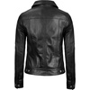 image:imageTrucker Leather Jacket Women  Real Lambskin Vintage Womens Leather JacketBlack