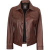image:imageTrucker Leather Jacket Women  Real Lambskin Vintage Womens Leather JacketCognac Wax