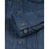 image:imageTrucker Leather Jacket Women  Real Lambskin Vintage Womens Leather JacketWash Blue