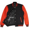 image:imageDecrum Varsity Jacket Men  Casual High School Baseball Bomber Letterman Jacket MenBlack Red