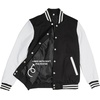 image:imageDecrum Varsity Jacket Men  Casual High School Baseball Bomber Letterman Jacket MenBlack White