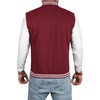 image:imageDecrum Varsity Jacket Men  Casual High School Baseball Bomber Letterman Jacket MenMaroon White