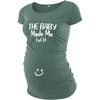 Sea Green- Baby Made Me Eat It Maternity Shirt