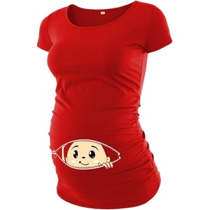 image:imageDecrum Disc Maternity T Shirts Womens Pregnancy Tees 40022026AF  Red XXL