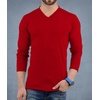 image:imageDecrum V Neck Long Sleeve Shirts for Men  Soft Full Sleeve Casual Style Mens Long Sleeve Tee Shirts MultipackPack of 3  Lgs Set 2 Vneck Shirt Mens