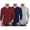 Pack of 3 - Lgs Set 8 V-neck Shirt Mens