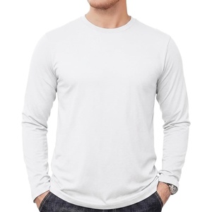 image:imageDecrum Casual Long Sleeve Shirts for Men  Crew Neck Mens Long Sleeve Tee ShirtsWhite
