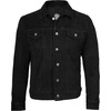 image:imageMens Real Suede Trucker Jacket  Vintage Style Suede Jackets for MenBlack