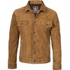 image:imageMens Real Suede Trucker Jacket  Vintage Style Suede Jackets for MenBrown