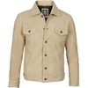 image:imageMens Real Suede Trucker Jacket  Vintage Style Suede Jackets for MenCamel