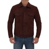 image:imageMens Real Suede Trucker Jacket  Vintage Style Suede Jackets for MenDark Brown