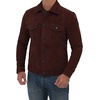 image:imageMens Real Suede Trucker Jacket  Vintage Style Suede Jackets for MenDark Brown