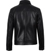 image:imageReal Lambskin Men Leather Jacket Vintage Style Shirt CollarBlack