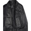 image:imageReal Lambskin Men Leather Jacket Vintage Style Shirt CollarBlack