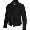 image:imageMens Real Suede Trucker Jacket  Vintage Style Suede Jackets for MenBlack